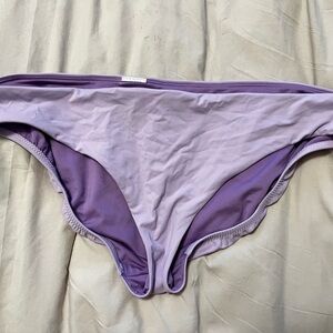 Athleta Clean Medium Lavender Swim Bottom XL